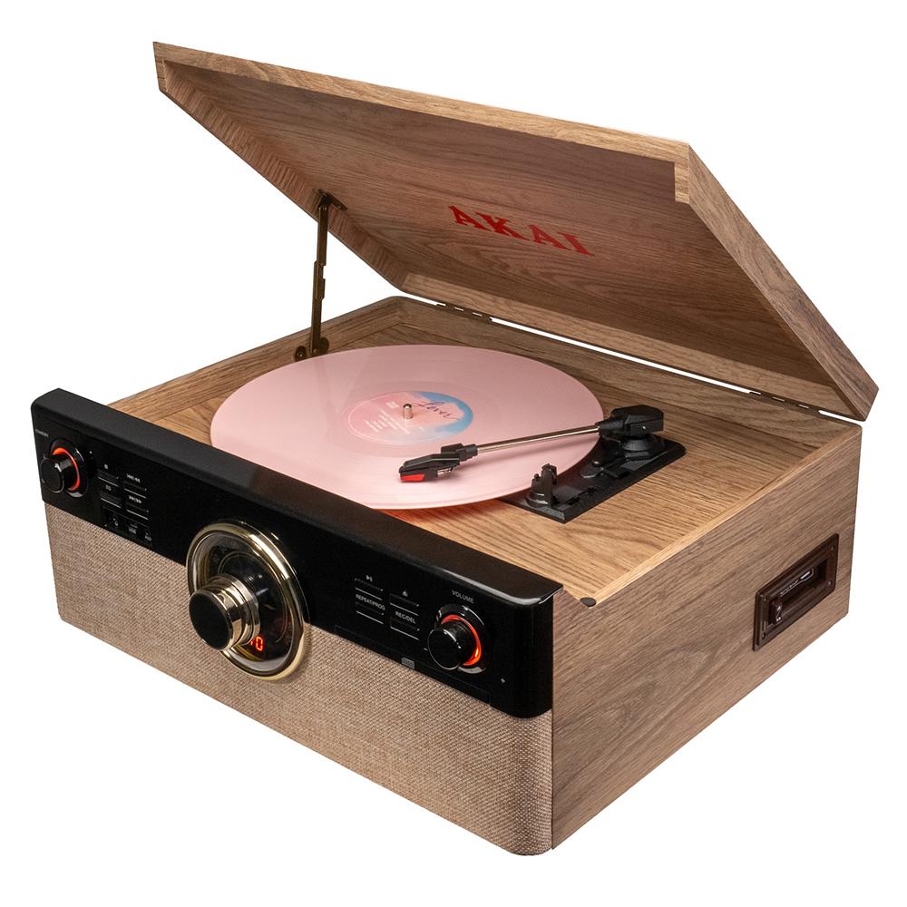 Gramofon AKAI ATT-300CC dřevo